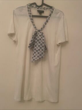 Jason Wu for Target white top with printed scarf